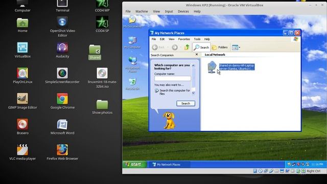 How to install Windows XP in VirtualBox and Installing Guest Additions, and shared folder смотреть онлайн