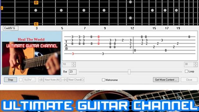 [Guitar Solo Tab] Heal The World (Michael Jackson) смотреть онлайн