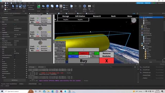 Adding YOUR GUYS suggestions to Space Station infinity! | Space Station Infinity Dev Stream #10 смотреть онлайн