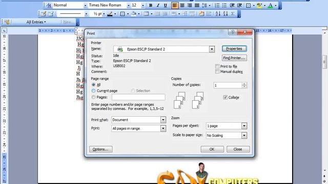 How to Printing & Scaning [ Computer Basic class ] Tamil смотреть онлайн