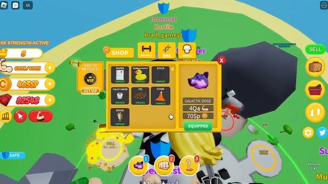 Getting OMEGA CHAOS in Get huge simulator roblox смотреть онлайн
