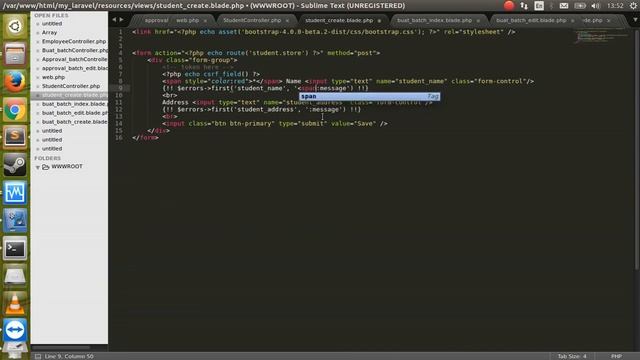 Laravel 5.4 - How to using validation in laravel [part 5] смотреть онлайн
