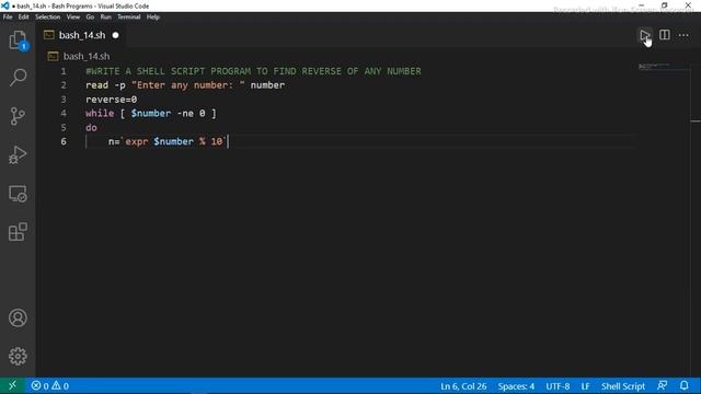 Find Reverse of a Number || Bash Scripting || Shell Scripting || By Designer Code смотреть онлайн