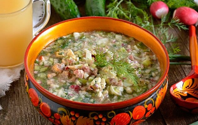 ОКРОШКА на сыворотке и кефире..mp4 смотреть онлайн