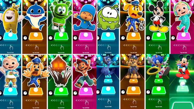 Tiles hop Video Megamix 🆚 Baby Shark Friends 🆚 Cocomelon 🆚 Pinkfong 🎶 Who Will Win#420 смотреть онлайн