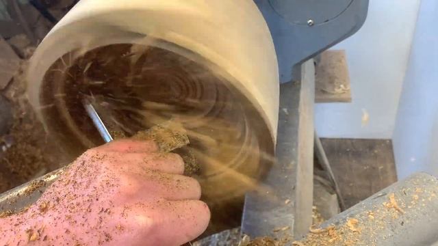 Woodturning  - Big Laburnum Burl