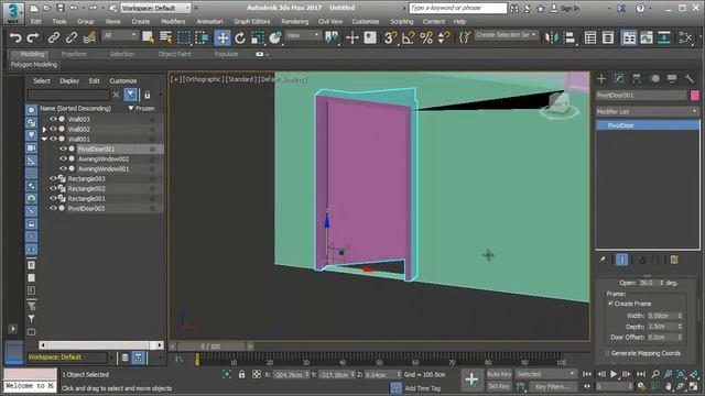 3ds Max Basic 3D Floor Plan Modeling | Wall Door Windows Tutorial смотреть онлайн