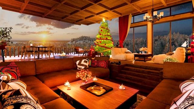 Зимний день в уютной кофейне Книга 4К с расслабляющей джазовой музыкой для учебы/работы #2