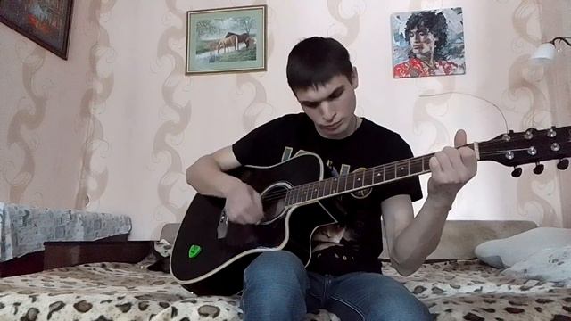 КИНО. Восьмиклассница (кавер, акустика) на гитаре смотреть онлайн