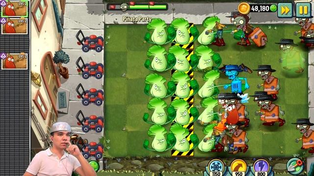 Вишня-бомба затащила игру || Растения против зомби 2 || Plants Vs Zombies 2 || #14