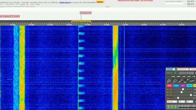 The Buzzer (RUS) 4626 - 4626.46 KHz Shortwave KiwiSDR смотреть онлайн