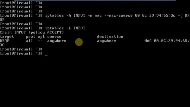 54 Filtering Based On MAC Address In Iptables Firewall Demo | Mastering Iptables Firewall