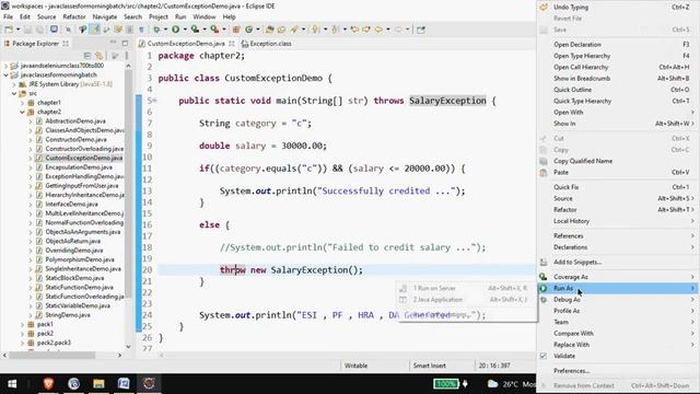 Day 16 (Collection framework/ custom exception) смотреть онлайн