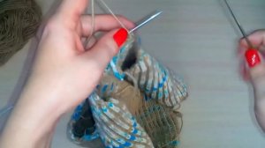 Рукав от плеча. Простой способ вязания рукава спицами.  Без сборки и расчёта петель.