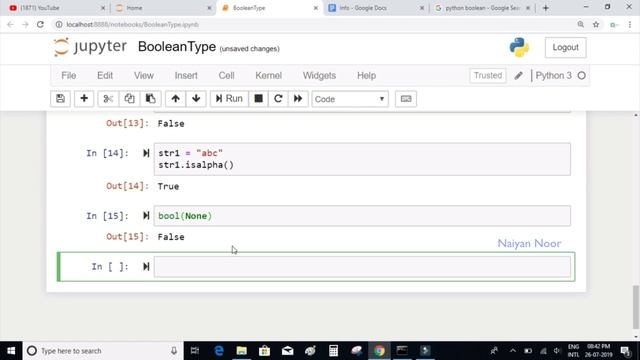 Boolean type in python смотреть онлайн