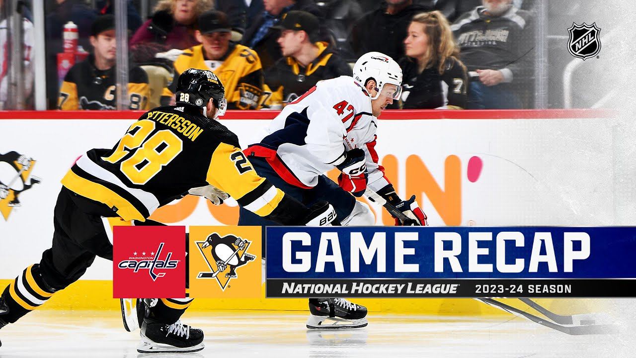Capitals @ Penguins 1/2 | NHL Highlights 2024 | Лучшие моменты