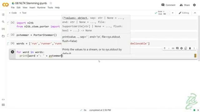 14 - NLP Stemming with NLTK смотреть онлайн