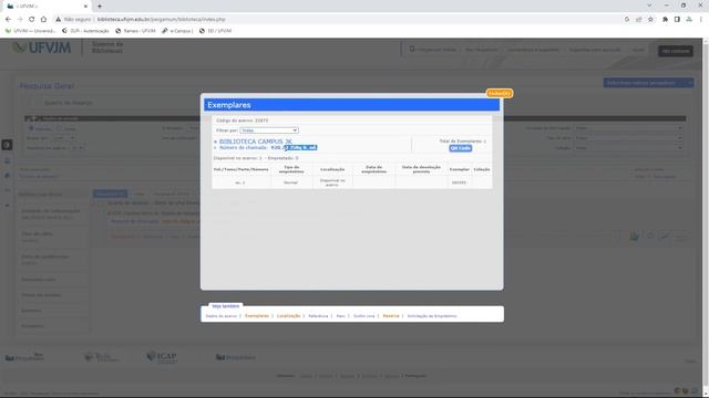 Como pegar um livro e renovar seu empréstimo na biblioteca da UFVJM смотреть онлайн