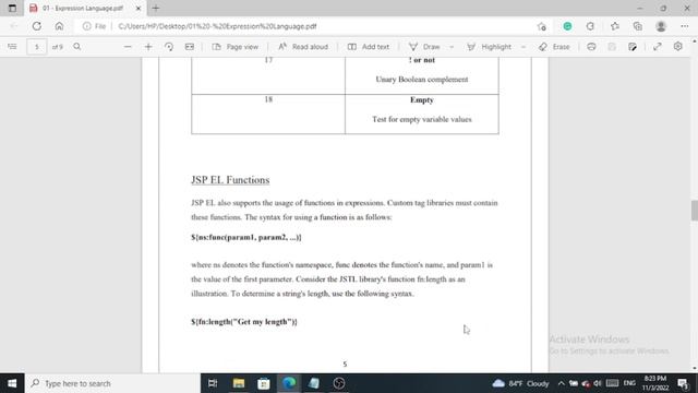 JSP Expression Language (EL) смотреть онлайн