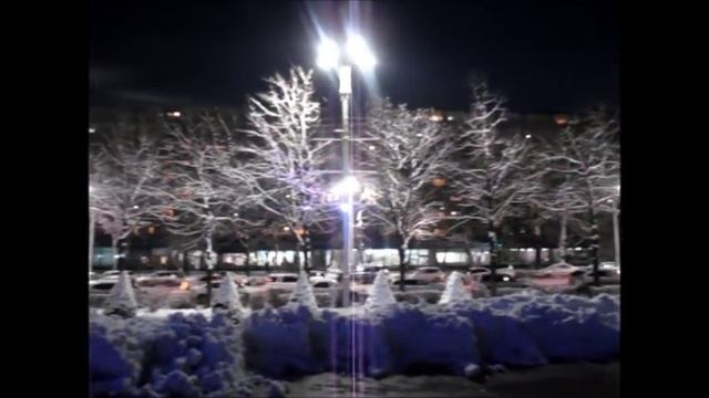 Ночной Бишкек,Мэрия,Филармония,Чуй проспект, ул.Токтогула.