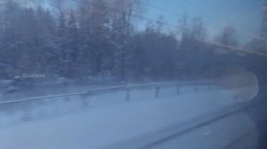 МОСКВА - САНКТ- ПЕТЕРБУРГ. Зимняя поездка на скоростном поезде  «САПСАН» (вид из окна)