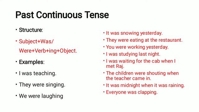 Past Continuous Tense Simple Sentences with Examples in Urdu/Hindi #17 смотреть онлайн