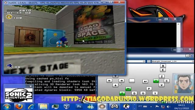Configurando o NullDC 1.04 e jogando Sonic Adventure 2 Gameplay смотреть онлайн
