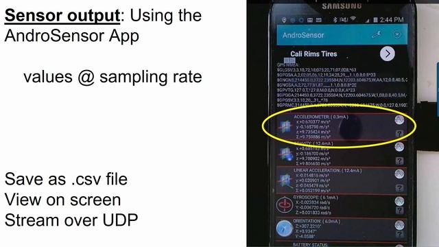 Smartphone Sensors - Accelerometer