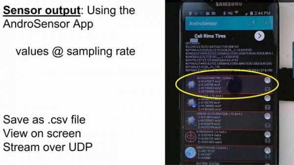 Smartphone sensors - accelerometer