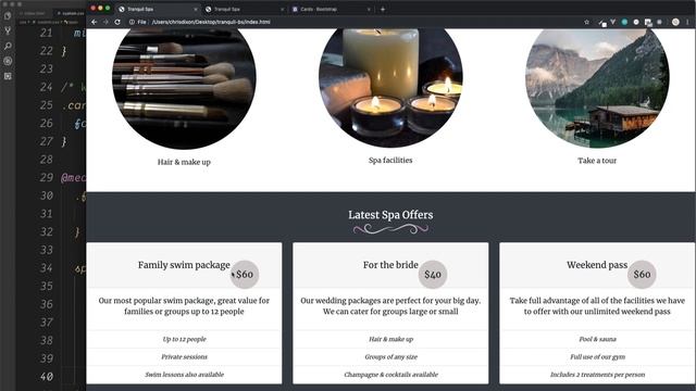 how to Latest offers CSS section to WordPress | Development with Bootstrap v4 | Tutorial 09 смотреть онлайн