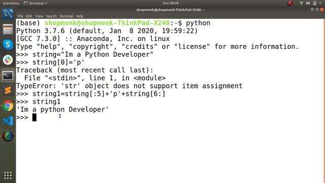 IMPROVE PYTHON PROGRAMMING SKILL TAMIL -(IMMUTABLE STRING EDIT)TWO TECHNIQUES смотреть онлайн