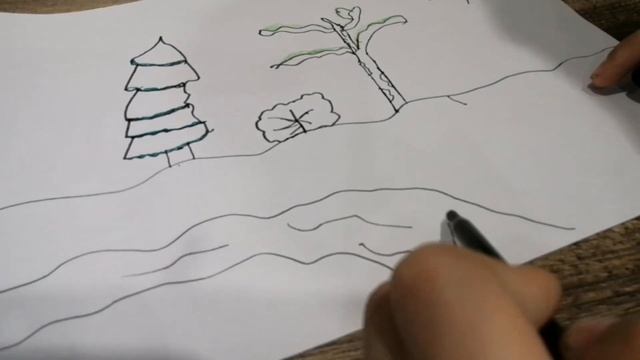 как красиво нарисовать летний лес смотреть онлайн
