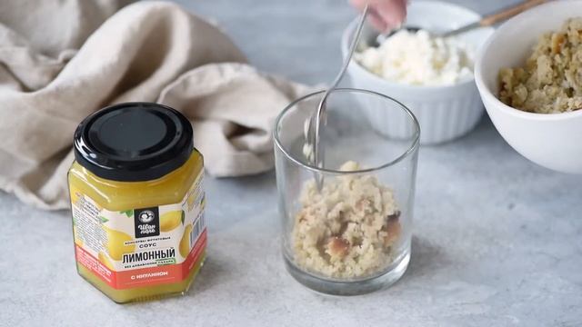 Парфе с кокосовым кексом и лимонным соусом. Рецепт без сахара. смотреть онлайн