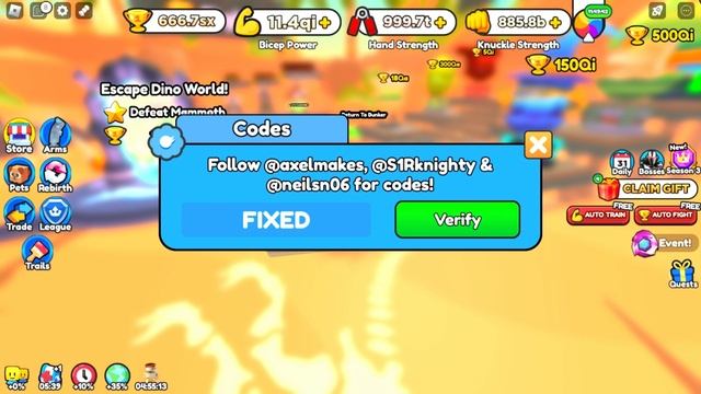 ALL WORKING CODES! Arm Wrestling Simulator смотреть онлайн