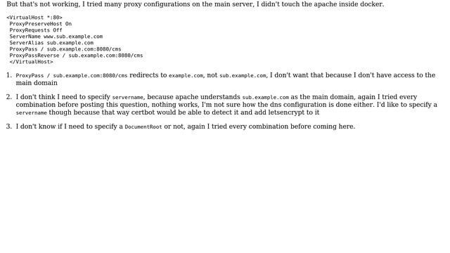 DevOps & SysAdmins: Apache: proxypass docker container to subdomain смотреть онлайн