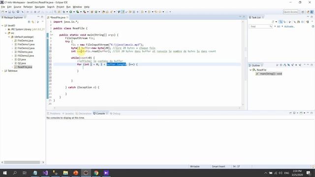 05- FileInputStream - Example 2 смотреть онлайн