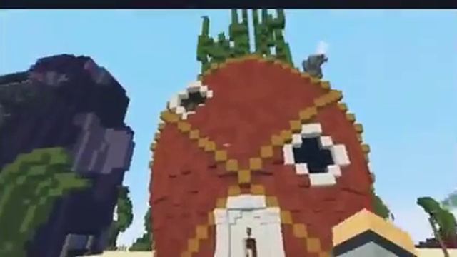 Портал в мультик Губка-Боб в Minectaft смотреть онлайн