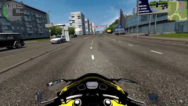 ЭТО ЖЕСТЬ! МОТОЦИКЛ KAWASAKI H2! - City Car Driving + РУЛЬ смотреть онлайн