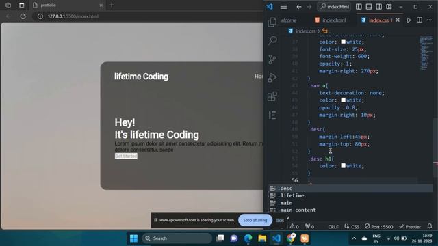 Coding Simplest Portfolio In Just 10 Minutes! - No Talking смотреть онлайн