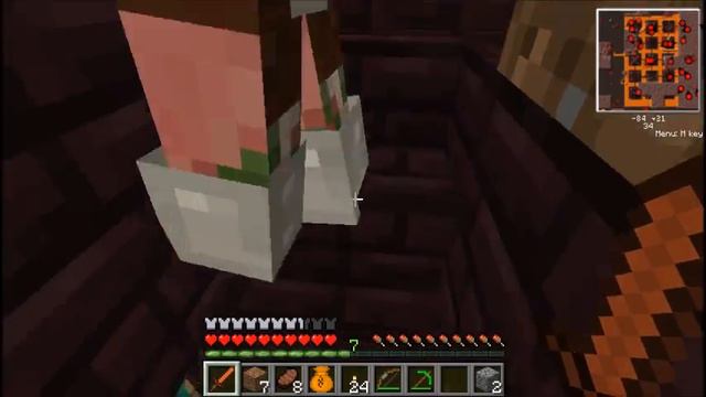 Minecraft Adventures With Mods- Episode 5 Nether Village And Stronghold!!