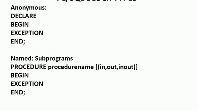 Oracle PL/SQL--- Introduction смотреть онлайн