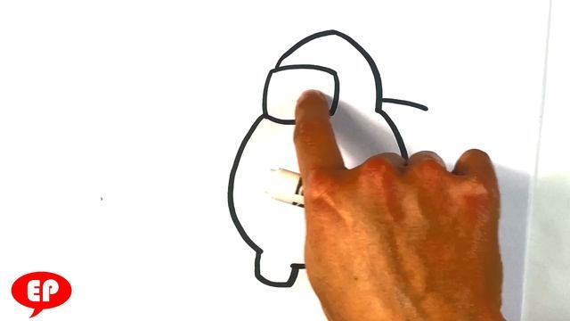 How to Draw Fat Among Us Crewmate - Easy Pictures to Draw смотреть онлайн