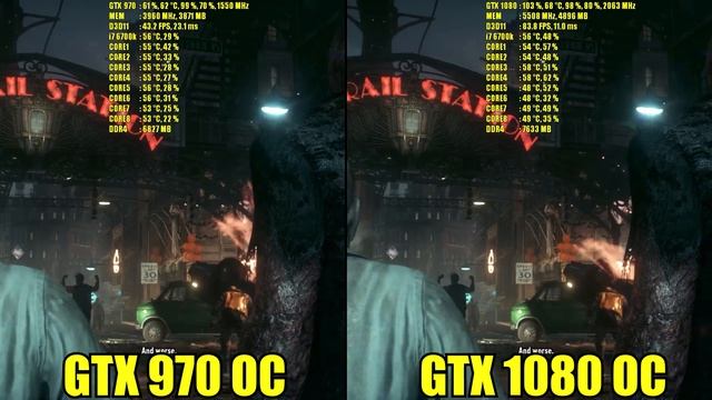Batman Arkham Knight GTX 970 OC vs GTX 1080 OC | 1080p & 1440p Maxed Out | FRAME-RATE TEST смотреть онлайн