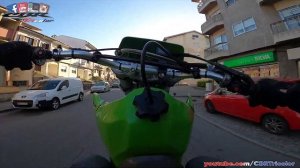 Kawasaki KLX 650 R - Green Wheelie Monster!