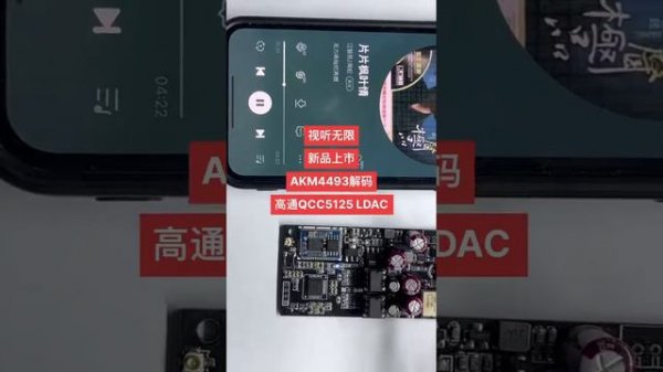 DIY Bluetooth BT5.1 QCC5125 LDAC/96K AKM4493 RCA OUT/ AUX RCA IN AUTO SWITCH