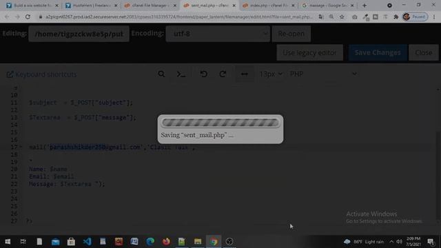 how to send mail useing php bangla tutorial | live hosting | Part-2 | смотреть онлайн
