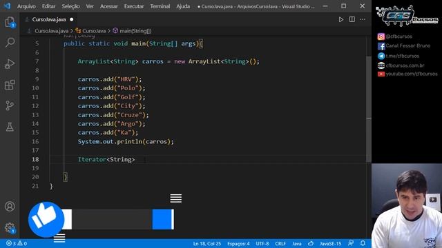Iterator em Java [iterator] - Curso de Java - Aula 50 смотреть онлайн
