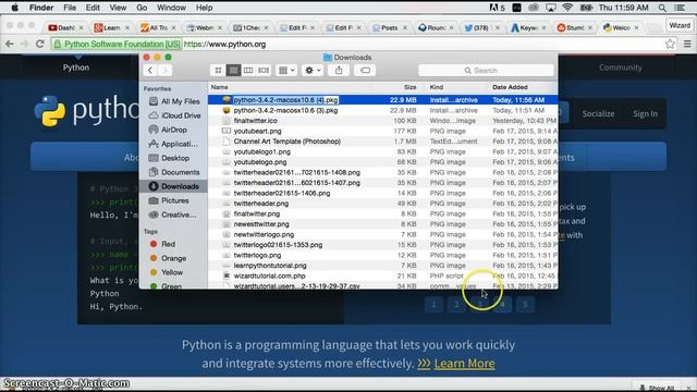 Python Tutorial: Install Python 3 On Mac OS X смотреть онлайн