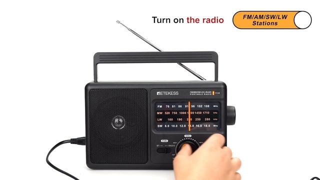 Retekess TR626 Portable FM/AM/SW/LW Radio MP3 Player Bluetooth Speaker Senior US смотреть онлайн
