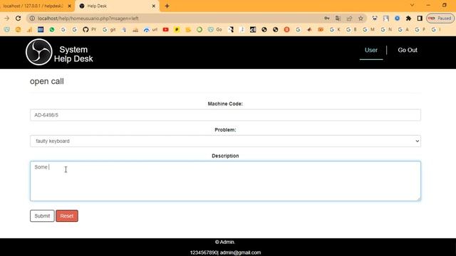 System Help Desk in PHP смотреть онлайн